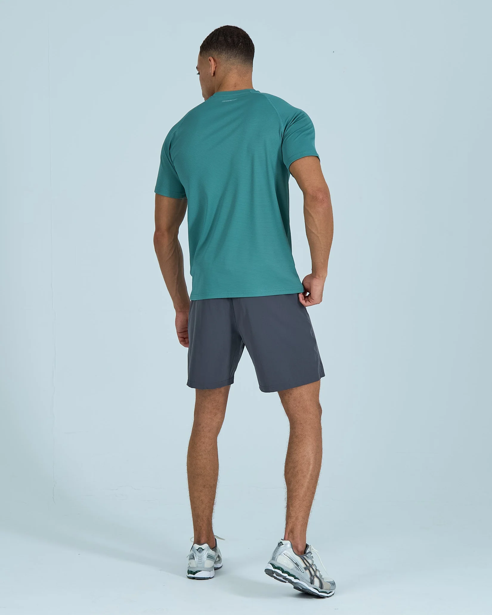 Mens Core Shorts Set - Green/Grey - Image 5