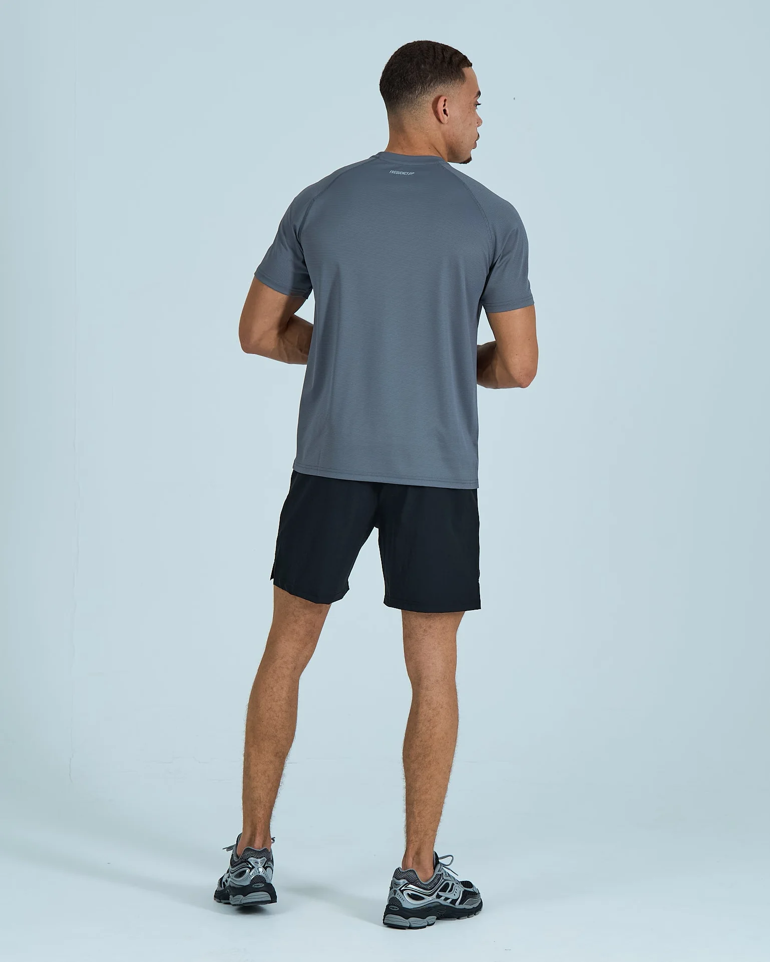 Mens Core Shorts Set - Grey/Black - Image 5