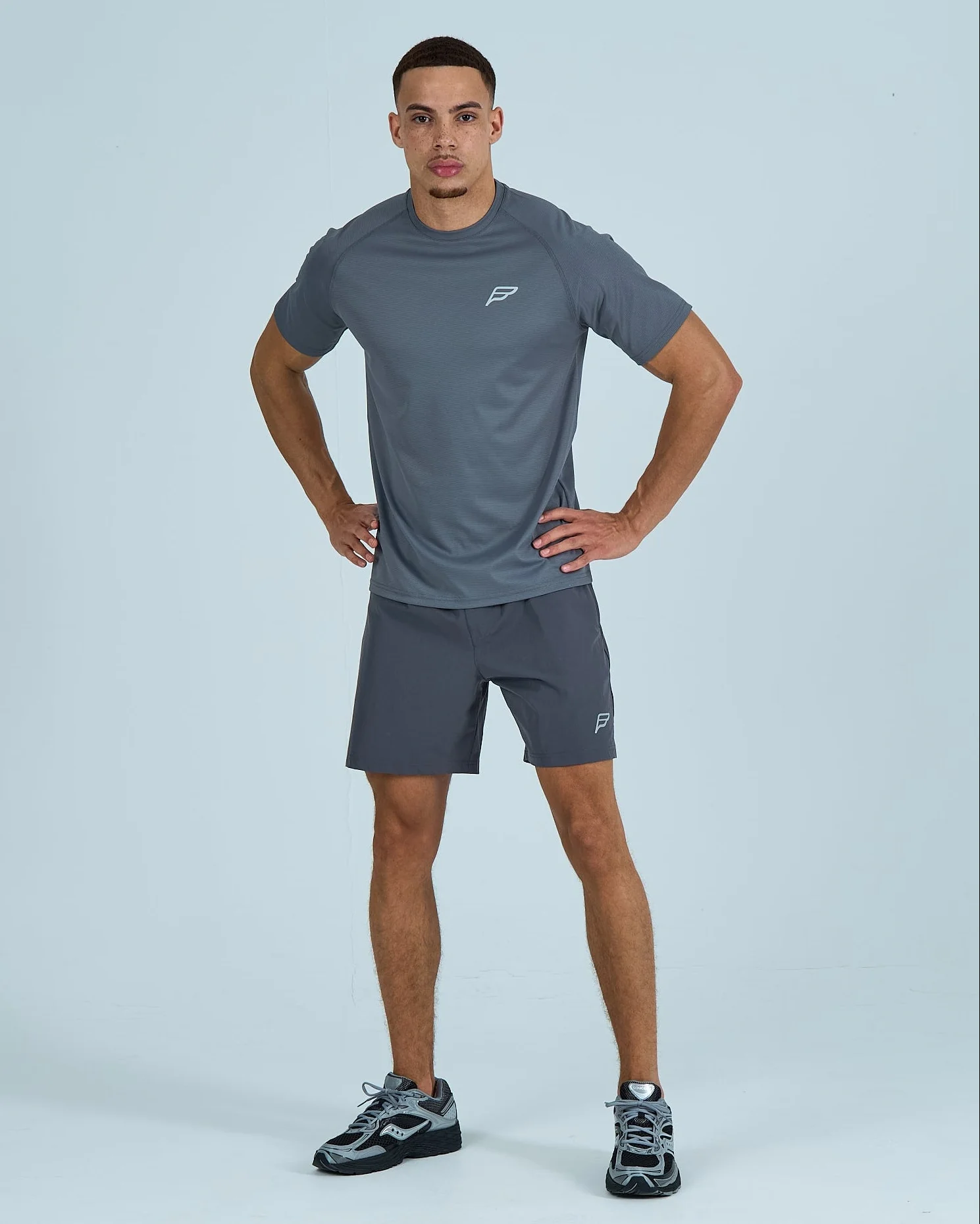 Mens Core Shorts Set - Grey/Grey - Image 4