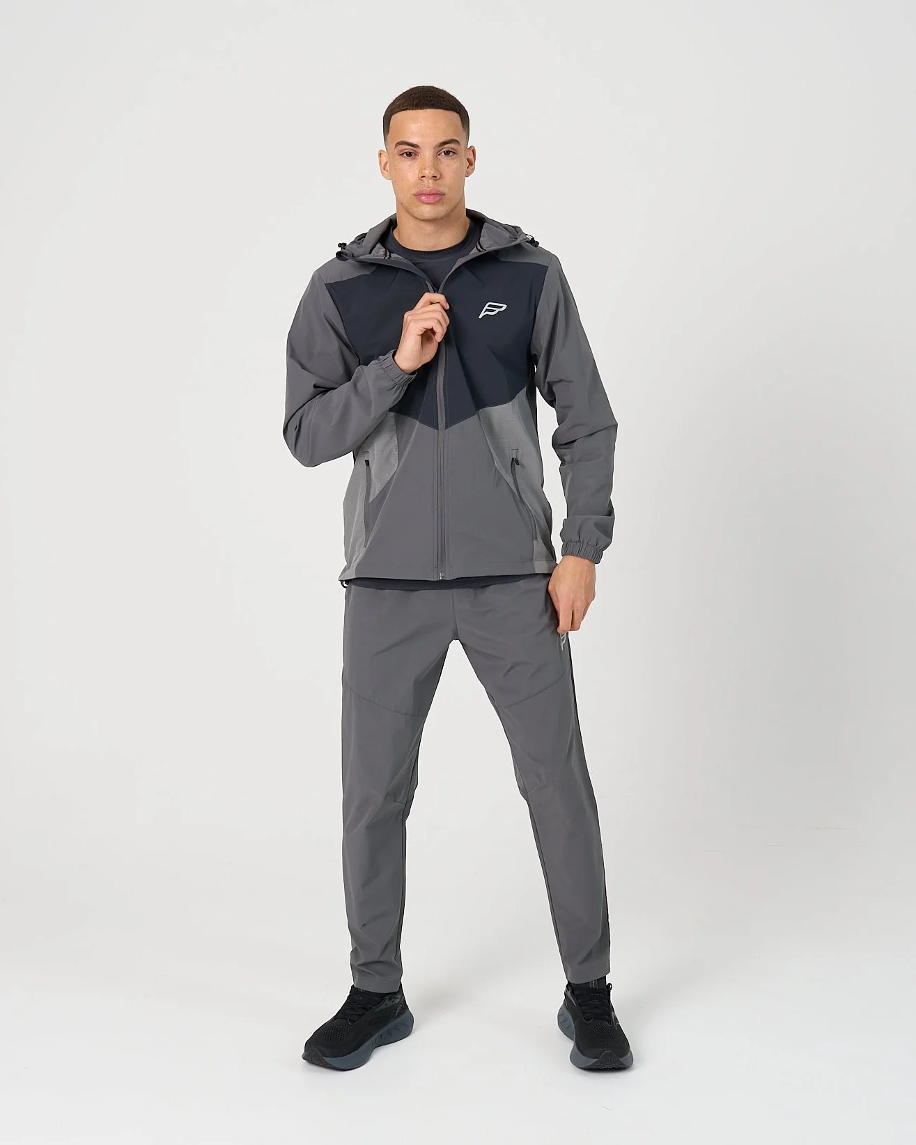 Mens Dynamic Track Pants - Dark Grey - Image 3