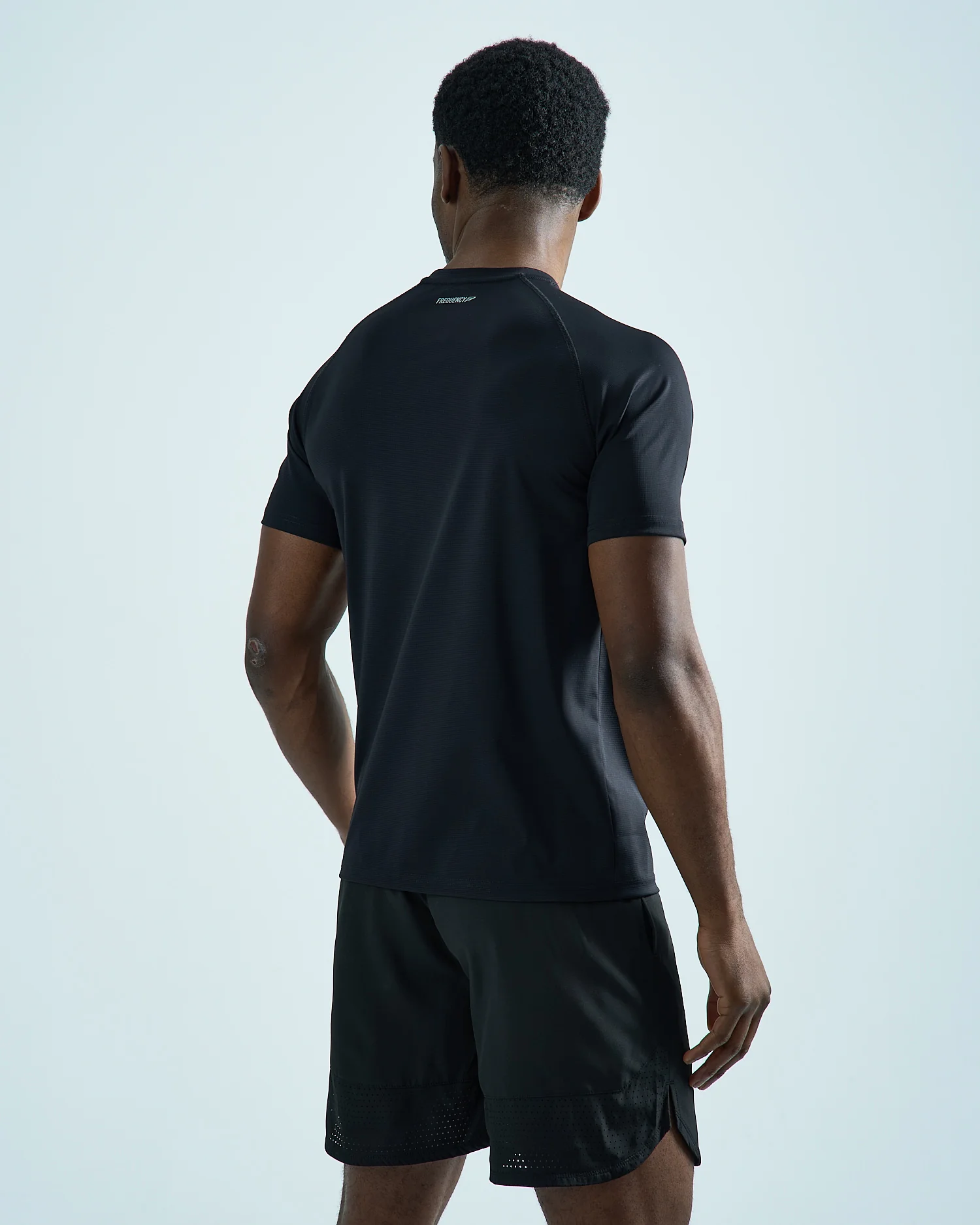Mens Grid Tech T-Shirt - Power Black - Image 5
