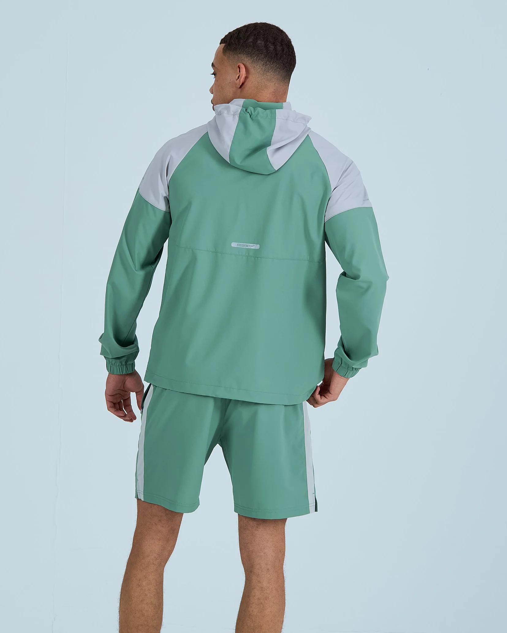 Mens Pace Shorts - Green/Greige - Image 5