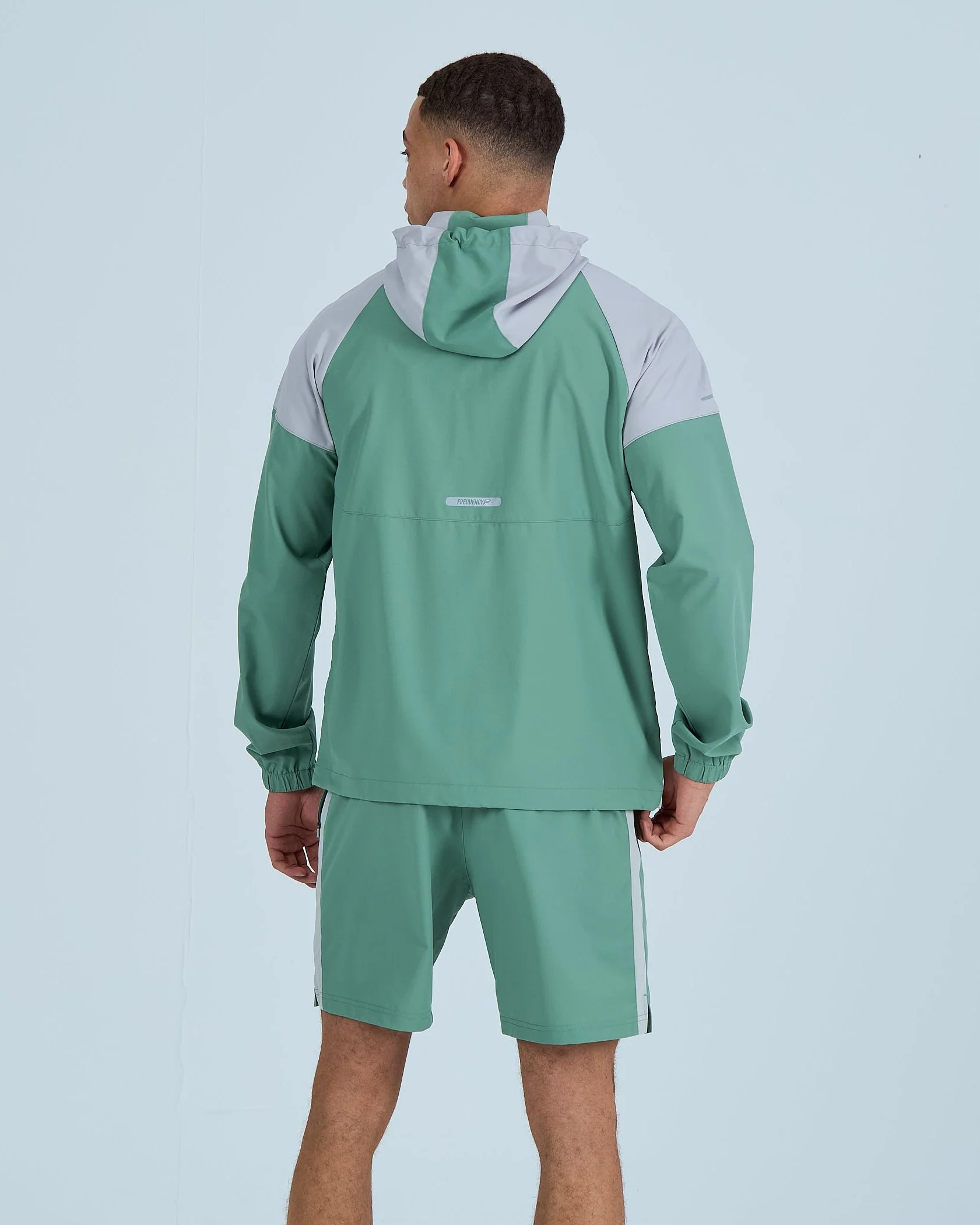 Mens Pace Windbreaker - Green/Greige - Image 5