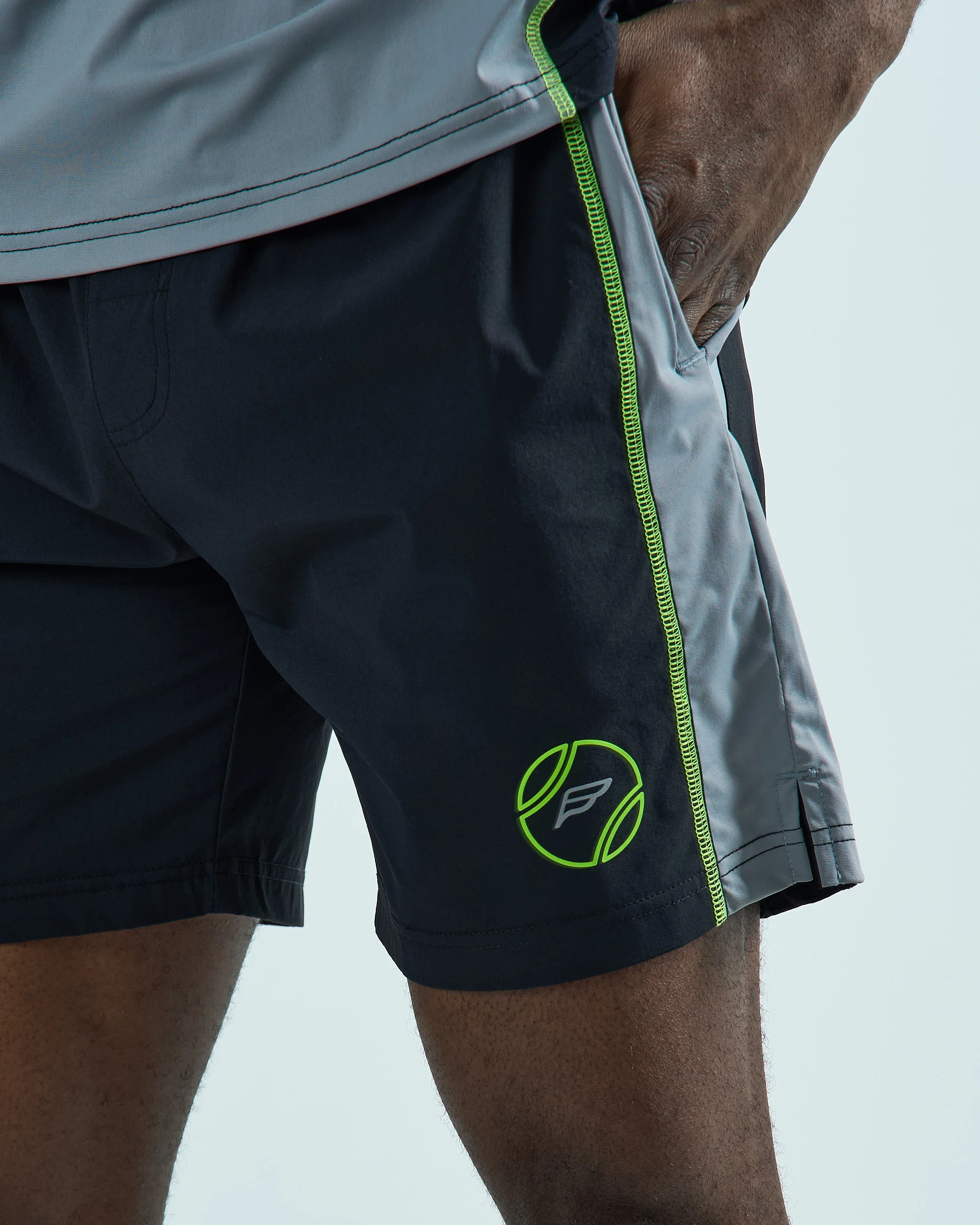 Mens Pulse Padel Shorts - Black - Image 3