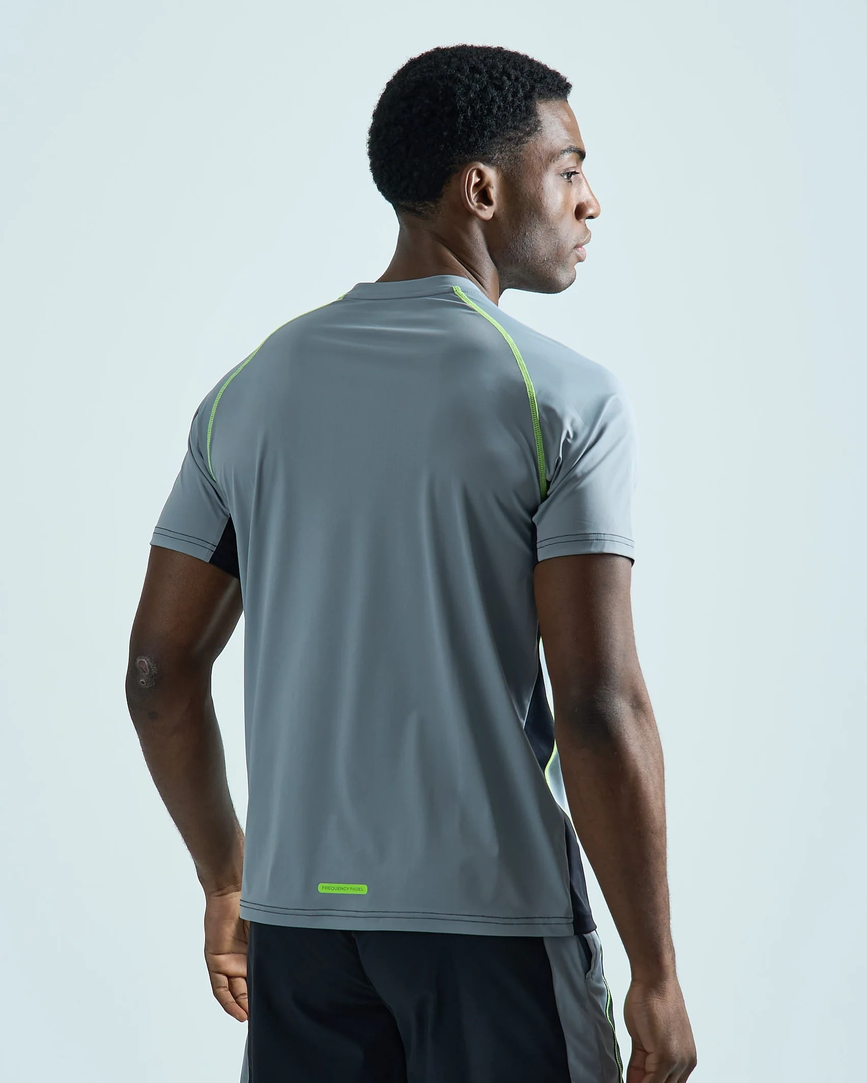 Mens Pulse Padel T-Shirt - Grey - Image 3