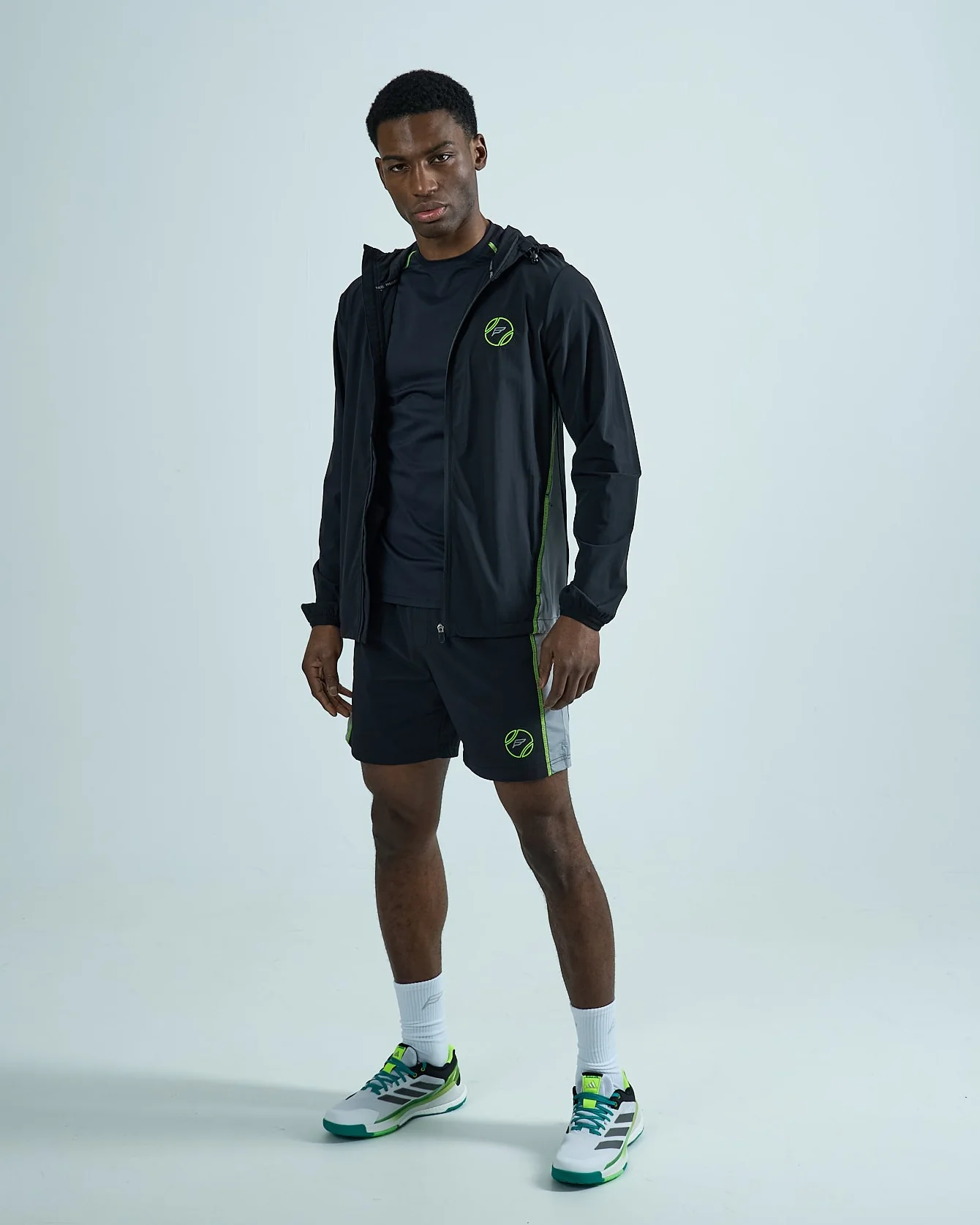 Mens Pulse Padel Windbreaker - Black - Image 5