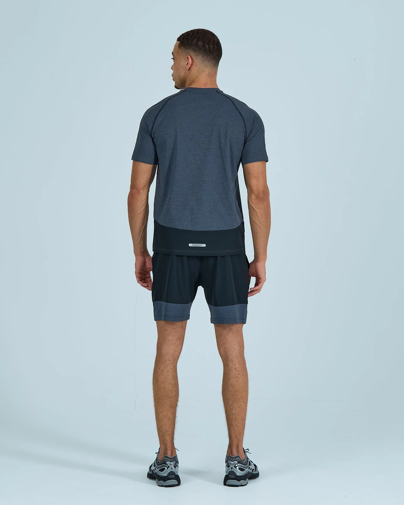 Mens Rise Shorts Set - Matte Black - Image 5