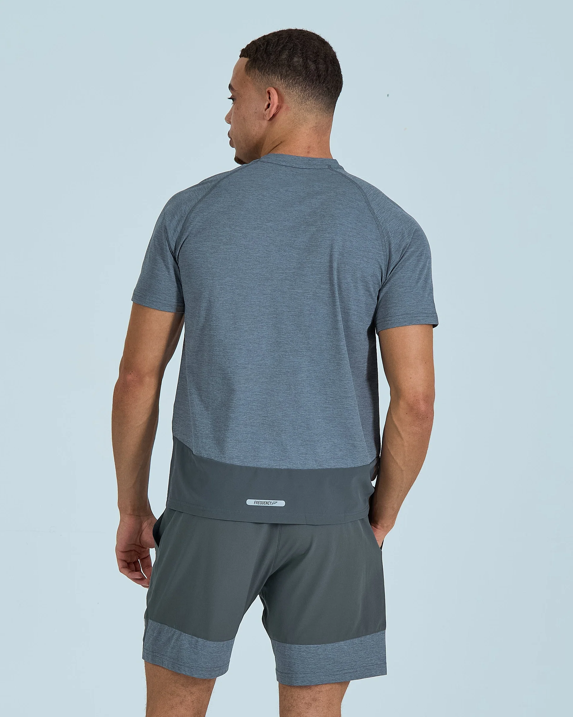 Mens Rise Shorts Set - Slate Grey - Image 4