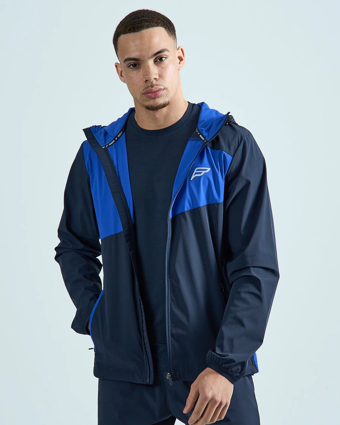 Mens Stride Windbreaker - Navy/Royal - Image 3