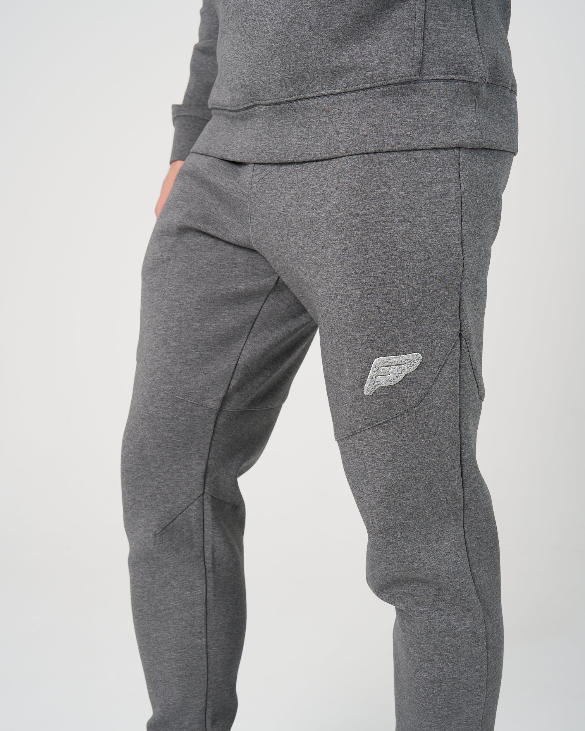 Mens Tech Jog Pants - Dark Grey - Image 2
