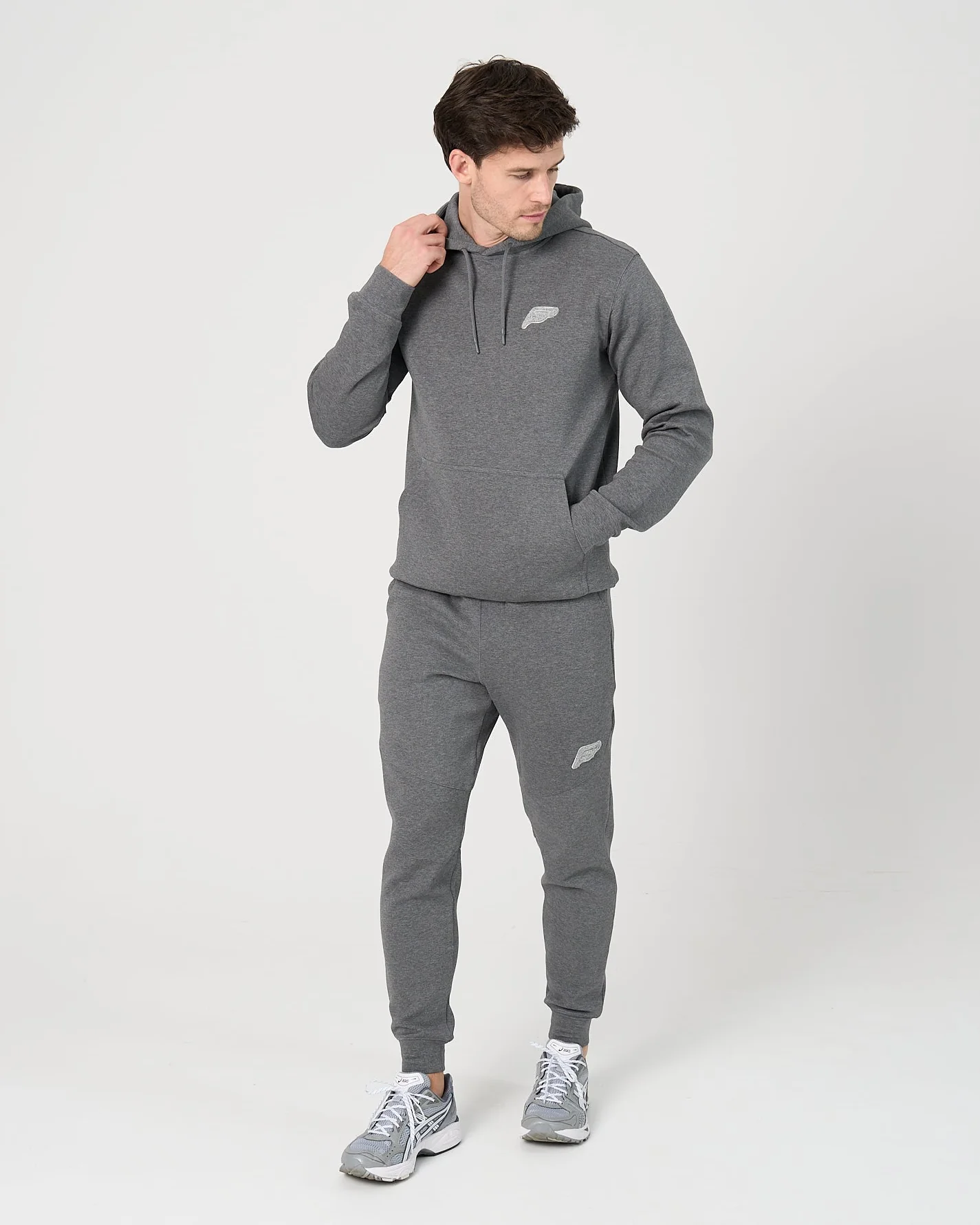 Mens Tech Jog Pants - Dark Grey - Image 4
