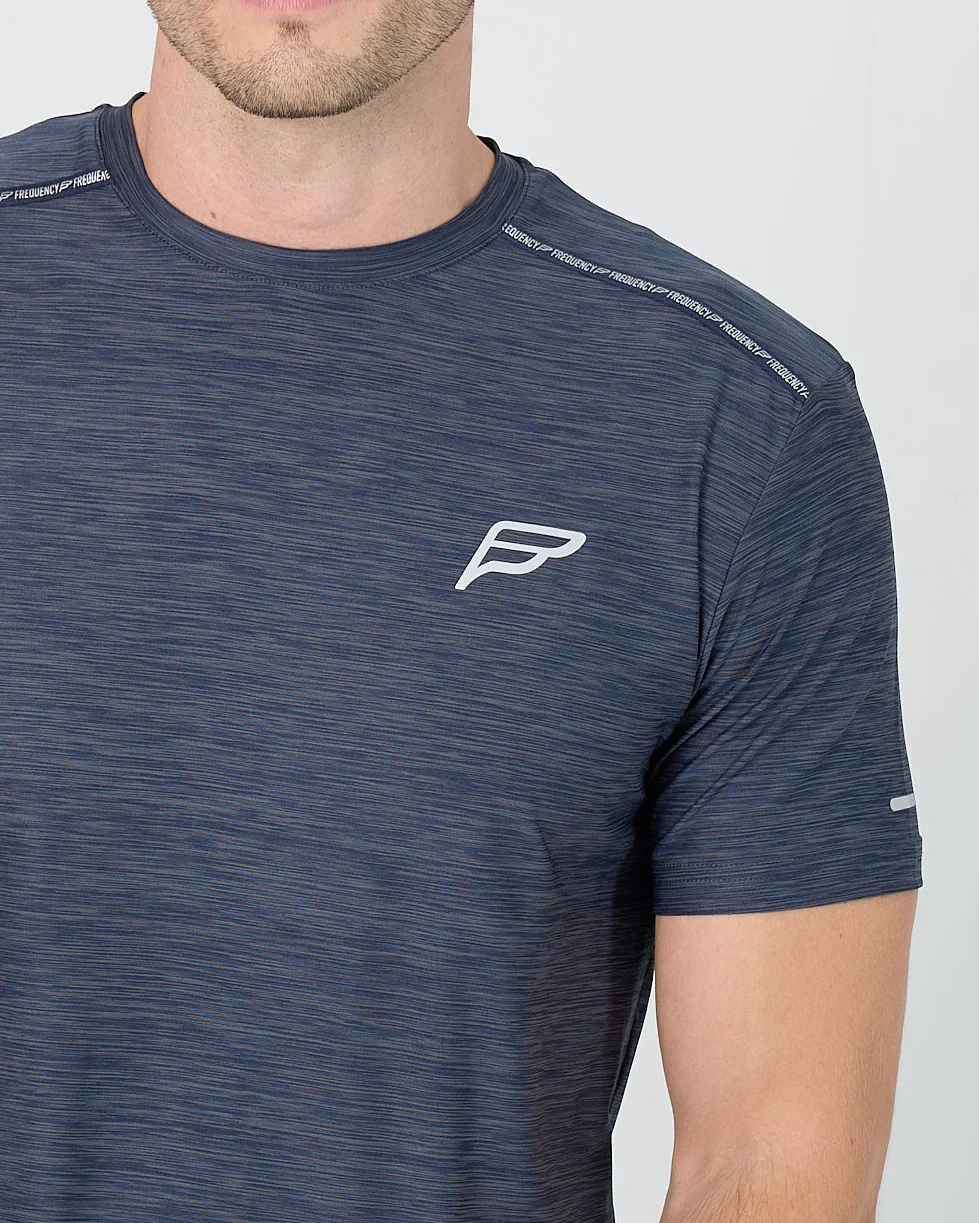 Mens Transform T-Shirt - Navy/Grey - Image 3