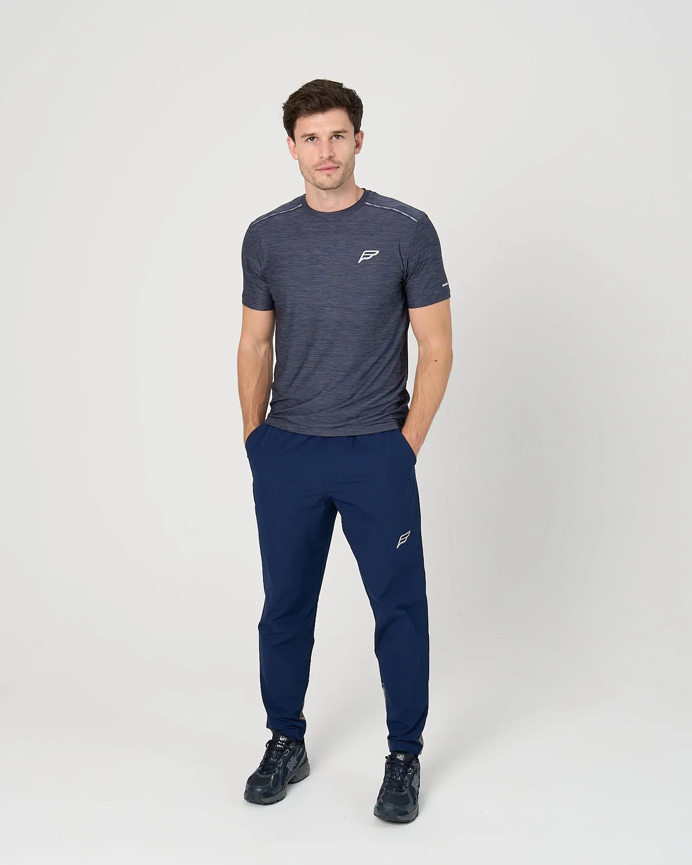 Mens Transform T-Shirt - Navy/Grey - Image 4