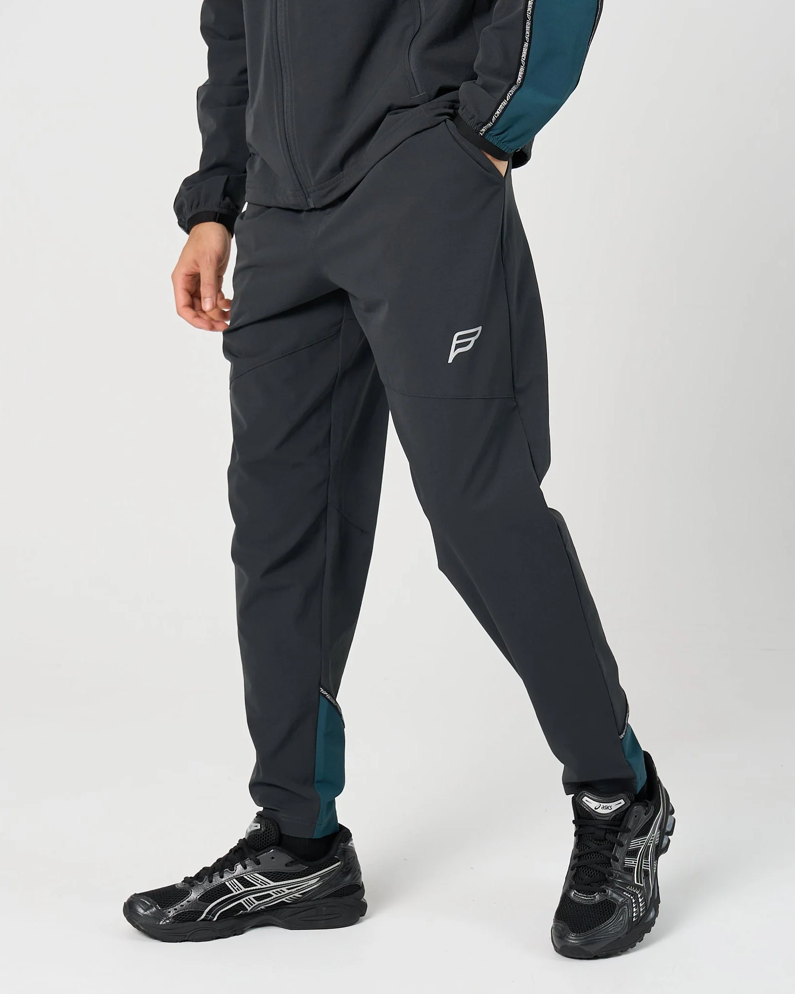 Mens Transform Tracksuit - Grey/Teal - Image 3