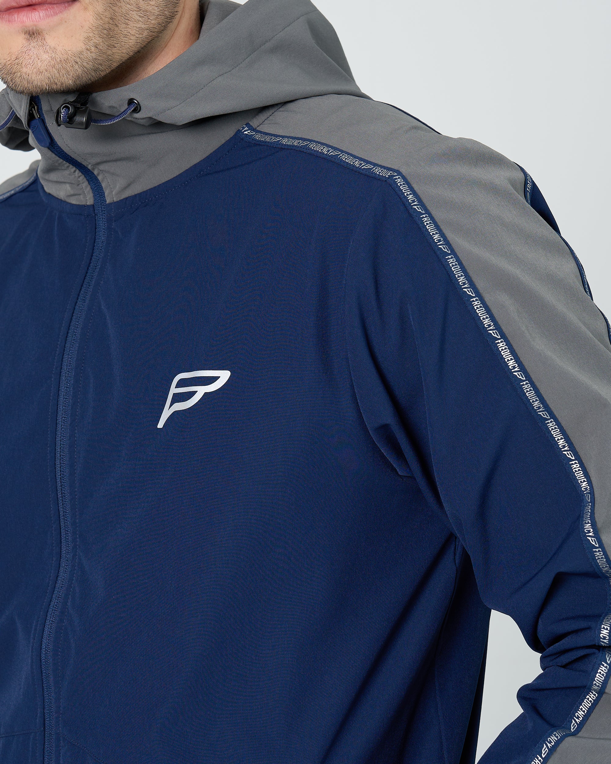 Mens Transform Tracksuit - Navy/Grey - Image 3