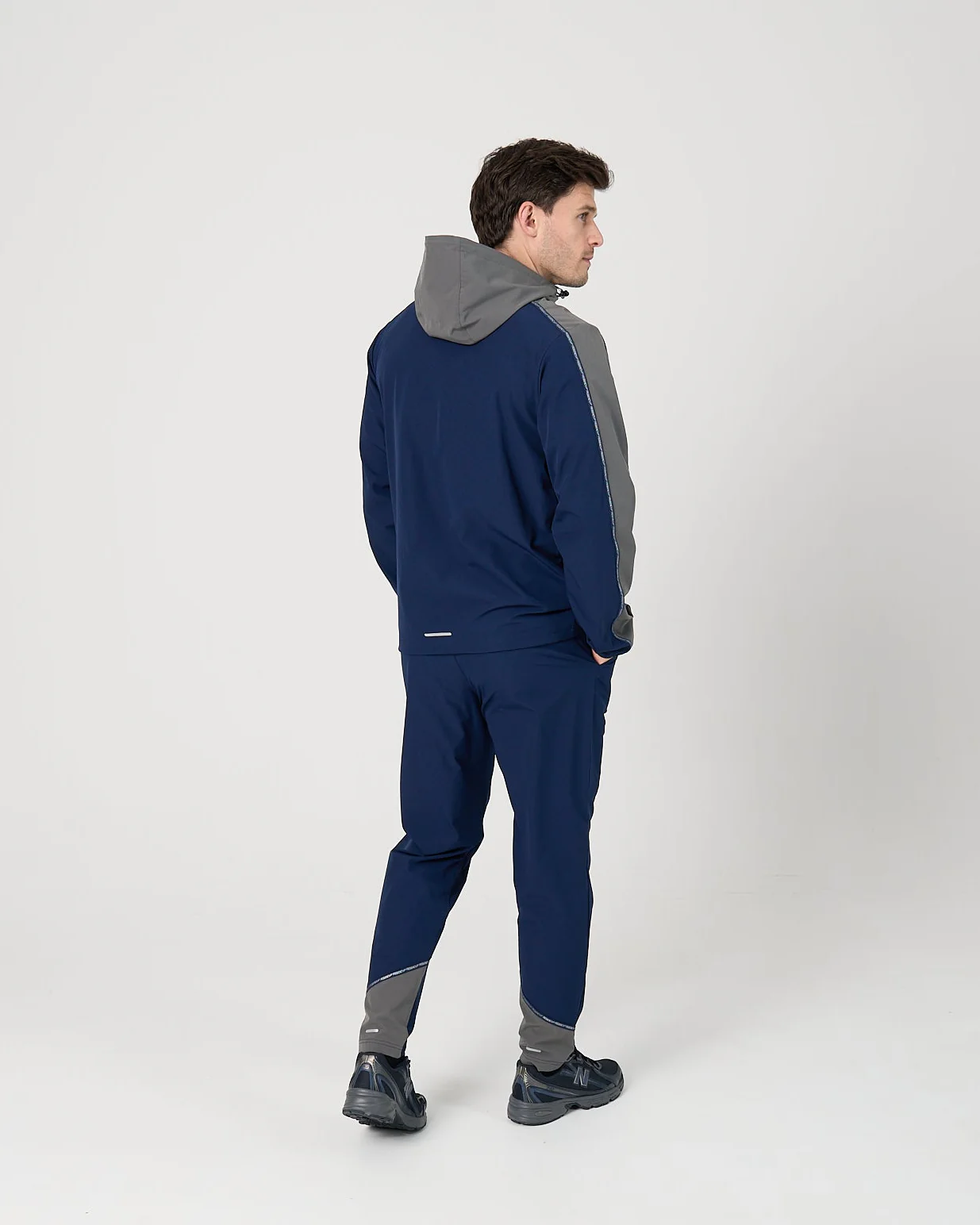 Mens Transform Tracksuit - Navy/Grey - Image 5