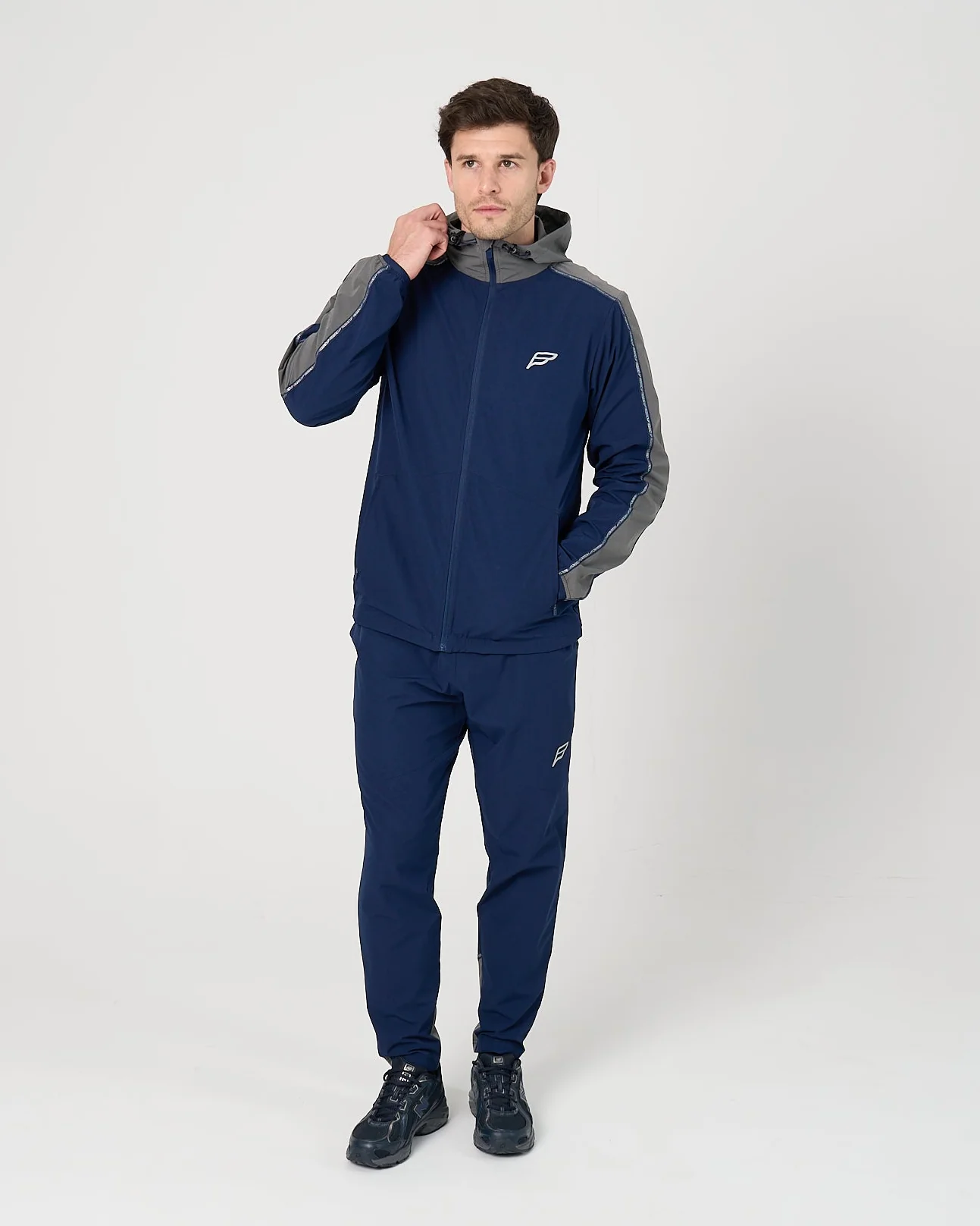 Mens Transform Tracksuit - Navy/Grey - Image 6