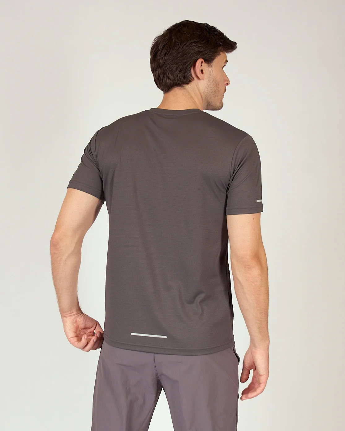 Mens Mid Grey Evolve T-Shirt - Image 4