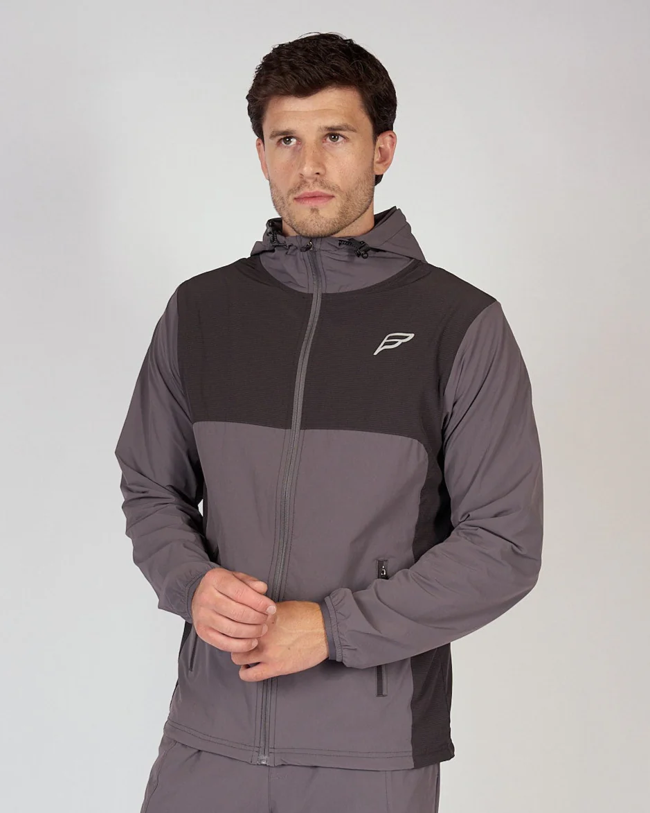 Mens Mid Grey Evolve Track Jacket