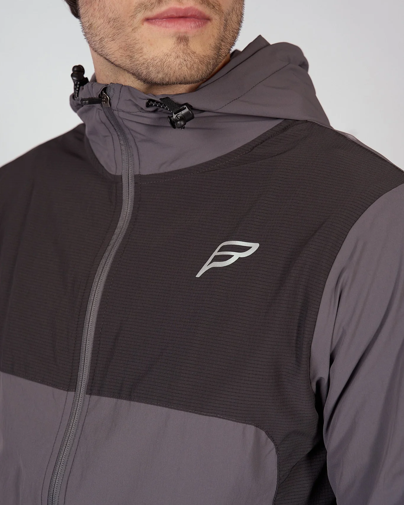 Mens Mid Grey Evolve Track Jacket - Image 3