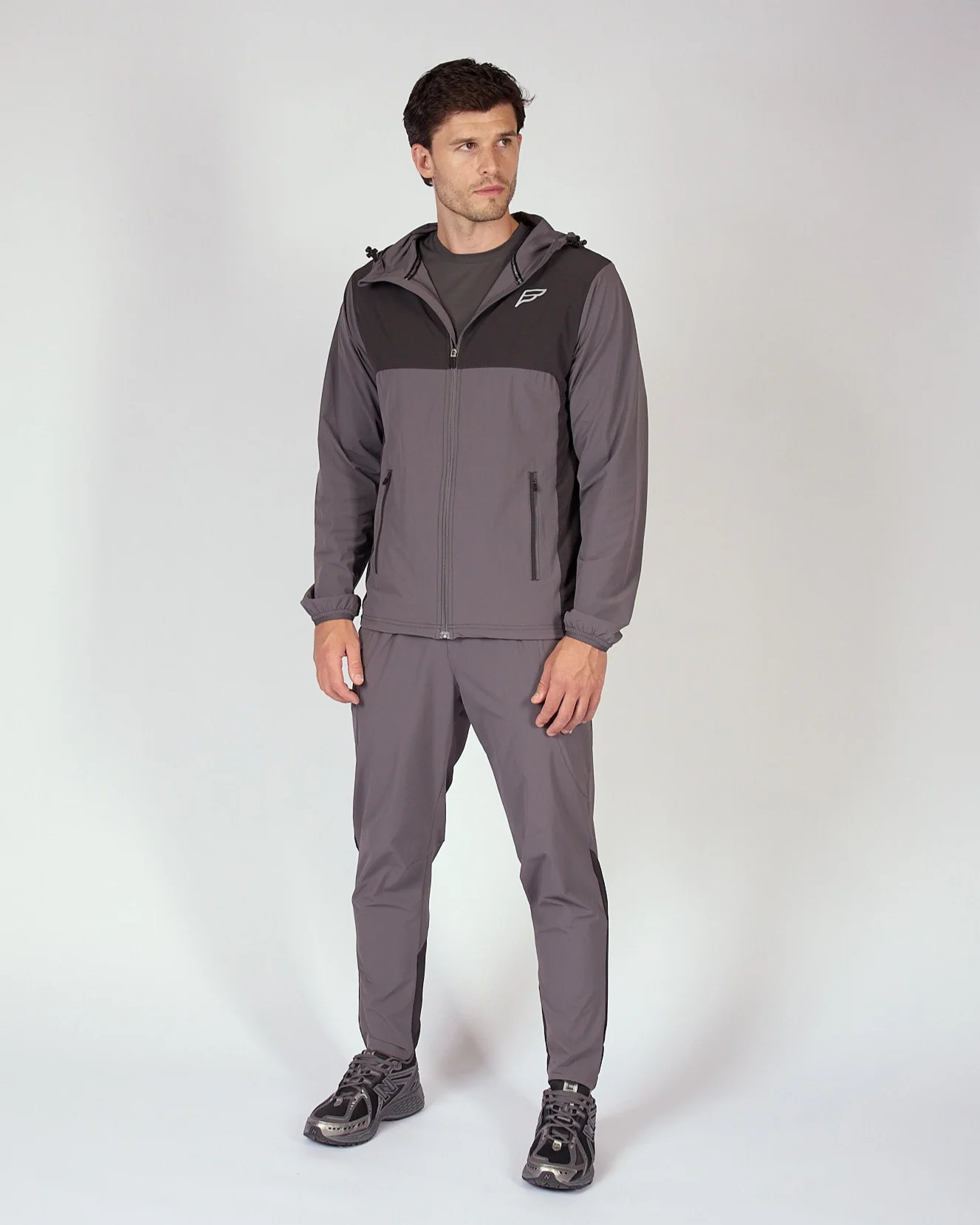 Mens Mid Grey Evolve Track Jacket - Image 4